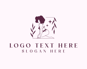 Leaf - Afro Bikini Fashion logo design