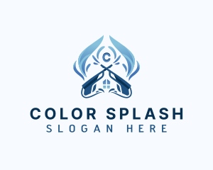 Splash Pressure Washing House logo design