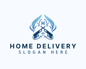 Splash Pressure Washing House logo design