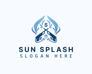 Splash Pressure Washing House logo design