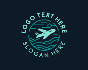 Freight - Airplane Flight Forwarding logo design