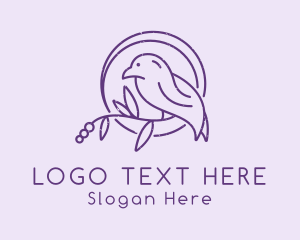 Grunge - Avian Bird Plant logo design