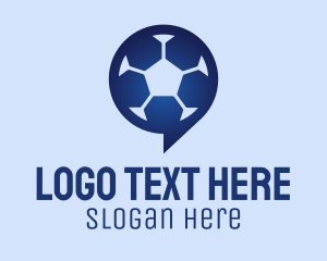 Message - Soccer Chat App logo design