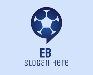 Football - Soccer Chat App logo design