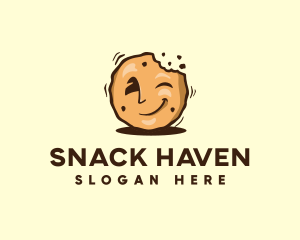 Cartoon Food Cookie logo design