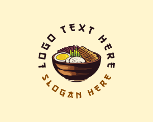 Korean Asian Food logo design