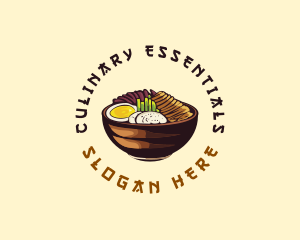 Korean Asian Food logo design