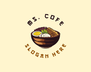 Korean Asian Food logo design