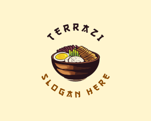 Korean Asian Food logo design