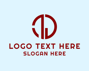 Maroon - Marketing Insurance Letter DG logo design
