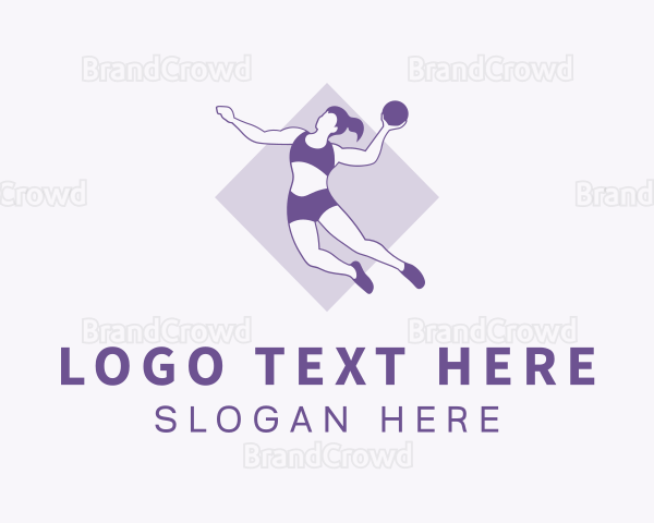 Violet Basketball Dunk Logo