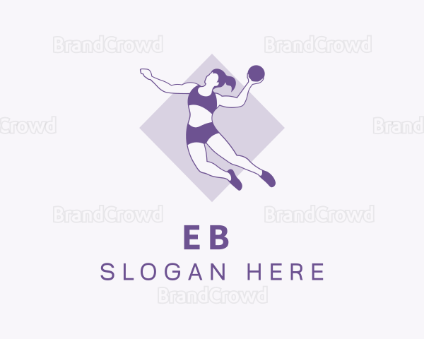 Violet Basketball Dunk Logo