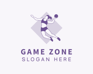 Violet Basketball Dunk logo design