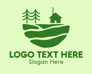 Green Campsite Outdoor Logo