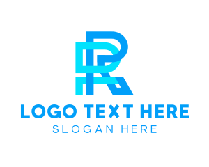 Initial - Modern Business Minimalist Letter R logo design