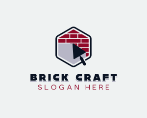 Brickwork - Masonry Trowel Construction logo design