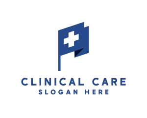 Cross Medical Flag logo design