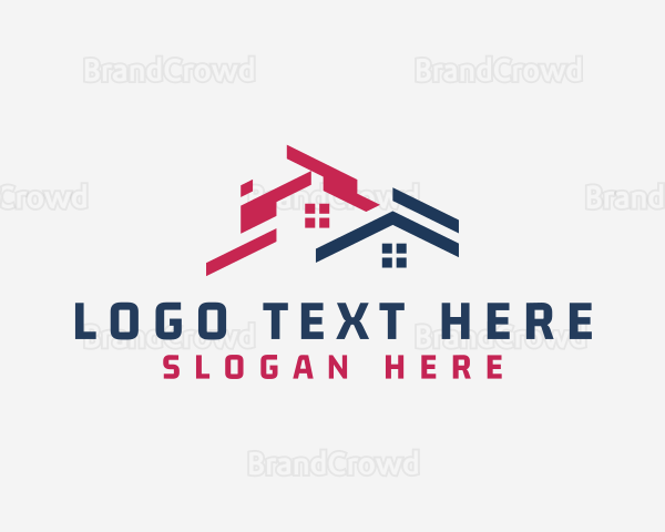 House Roofing Home Renovation Logo