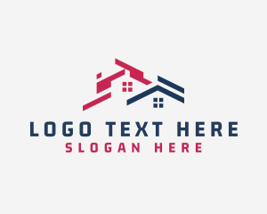 House Roofing Home Renovation Logo