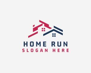 House Roofing Home Renovation logo design