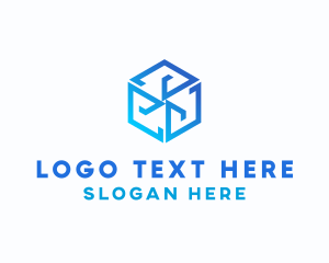 Corporate - Digital Tech Cube Hexagon logo design