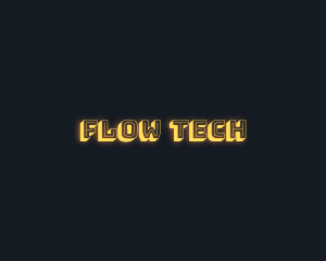 Cyber Tech Glow logo design