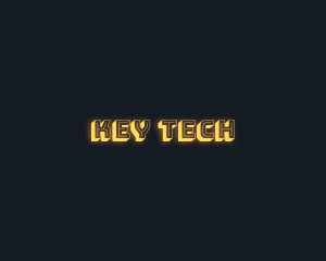 Cyber Tech Glow logo design