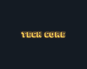 Cyber Tech Glow logo design