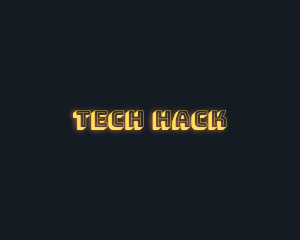 Cyber Tech Glow logo design