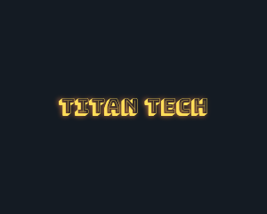 Cyber Tech Glow logo design