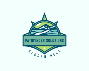 Wayfinding - Mountain Path Location logo design