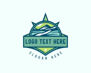Explore - Mountain Path Location logo design