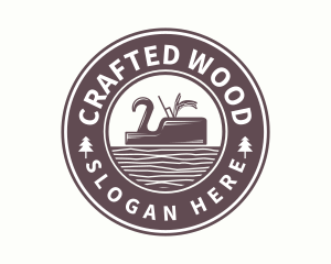 Retro Wood Carpentry logo design