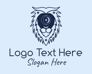 Fortune Telling - Astral Zodiac Lion logo design