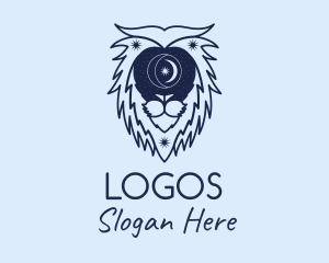 Wild - Astral Zodiac Lion logo design