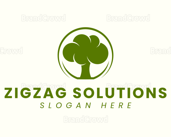 Green Tree Plant Logo