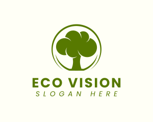 Green Tree Plant logo design