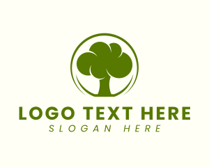 Green Tree Plant Logo