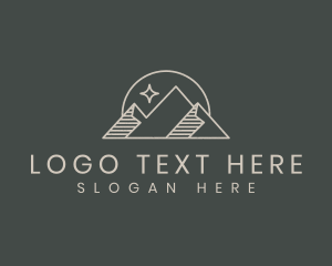 Mountain - Mountain Hiking Star logo design