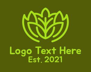 Green - Green Botanical Garden logo design