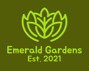 Green Botanical Garden  logo design