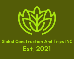 Vegan - Green Botanical Garden logo design