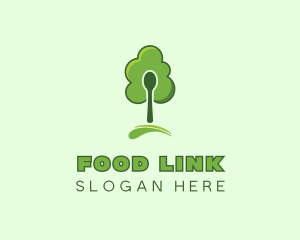 Organic Spoon Tree logo design