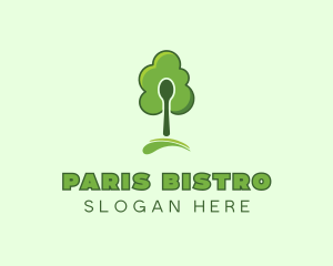 Organic Spoon Tree logo design