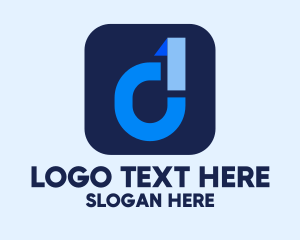 Report - File Manager App Letter D logo design