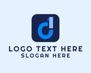 Mobile Phone - File Manager App Letter D logo design