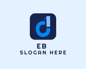 Stationery - File Manager App Letter D logo design