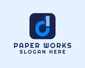 File - File Manager App Letter D logo design