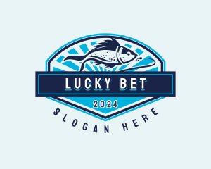 Fishing Hook Seafood Logo