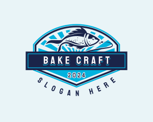 Fishing Hook Seafood logo design